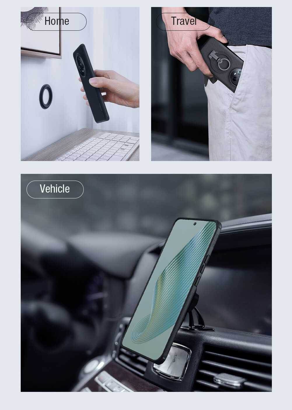 Чехол-крышка NILLKIN для Huawei Honor Magic 5 (серия Frosted shield Pro Magnetic case)